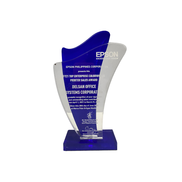 Epson Partners Night 2021 - FY21 Top Enterprise Colorworks Printer Sales Award