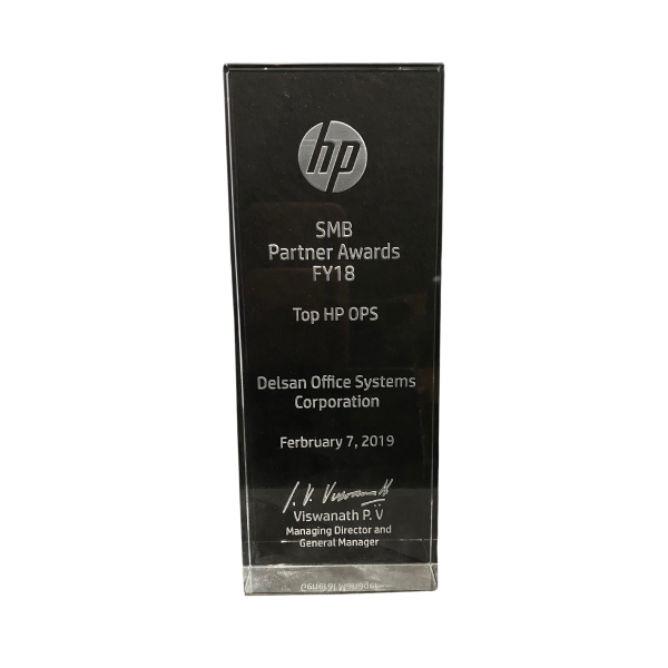 HP SMB Partner Awards FY18 - Top HP OPS